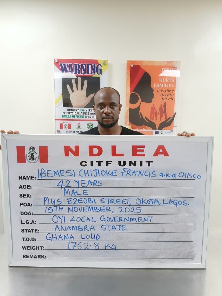 Wanted drug baron arrested as NDLEA recovers large drug shipment, forex in Lagos hideout