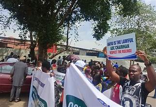 ADC Faction Battles For Recognition, Storm INEC Headquarters