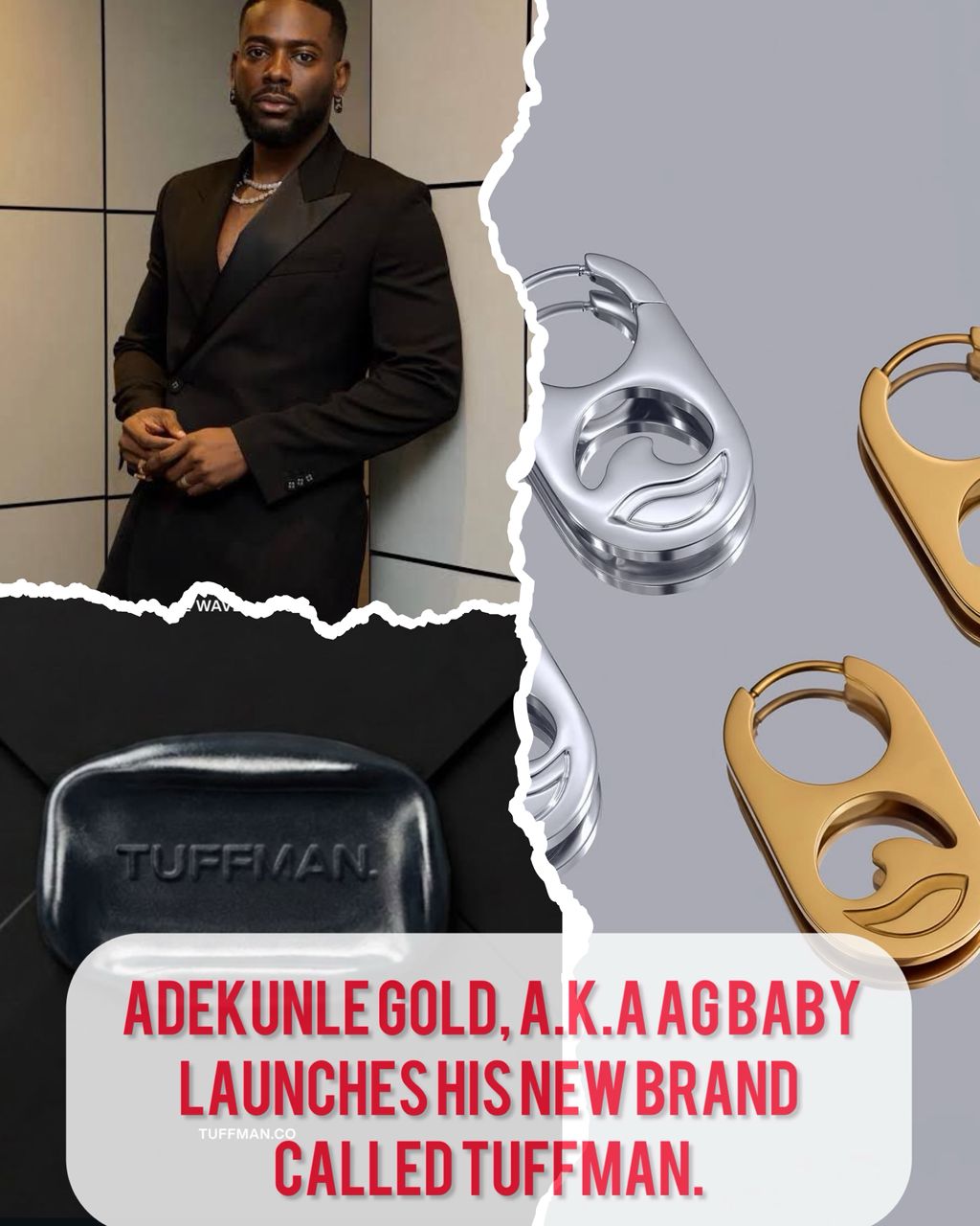 Adekunle Gold Hits New Wave Tuffman
