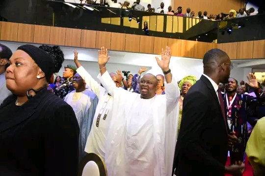 Sen Adeola Celebrates First Lady's Inauguration Of NASS Christian Chapel