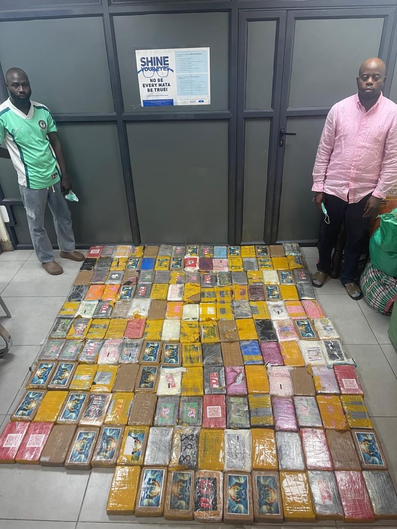 NDLEA Makes Largest Cocaine Seizure of 184.5kg Worth N39bn, Arrests KC Luxury