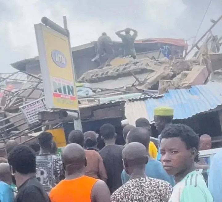 Occupants Trapped In Three-Storey Building Collapse in Lagos