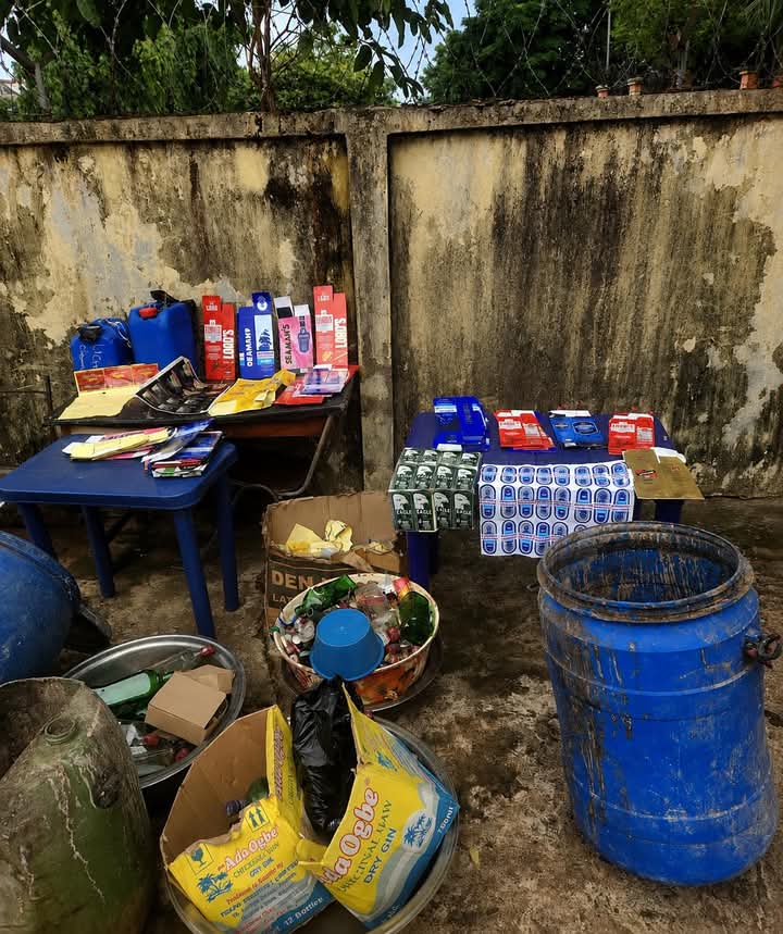 Police Arrest 2 Producers Of Adulterated Alcoholics, Confiscate Counterfeit Products, Chemical In Anambra