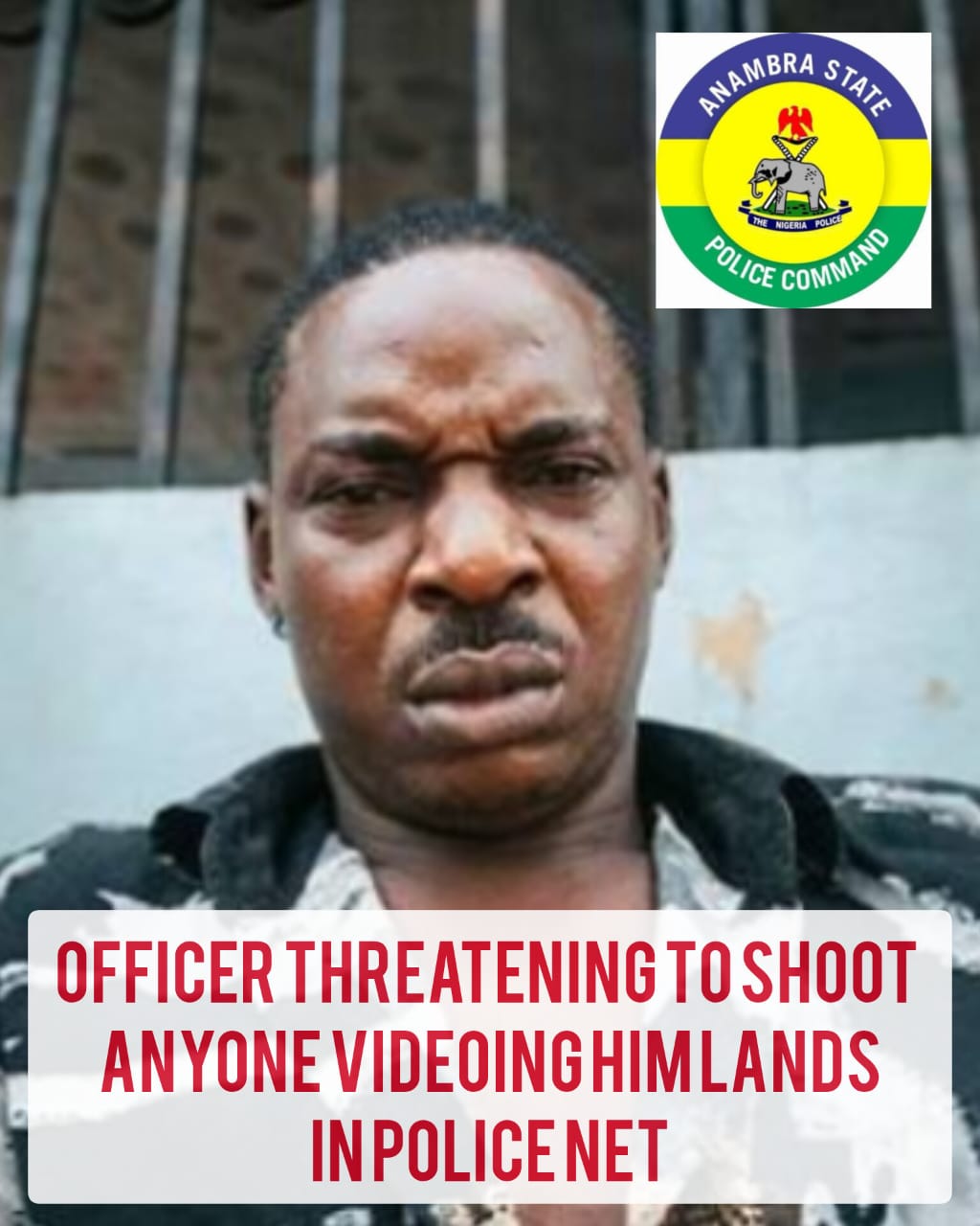 Officer Threatening To Shoot Anyone Videoing Him Lands In Police Net