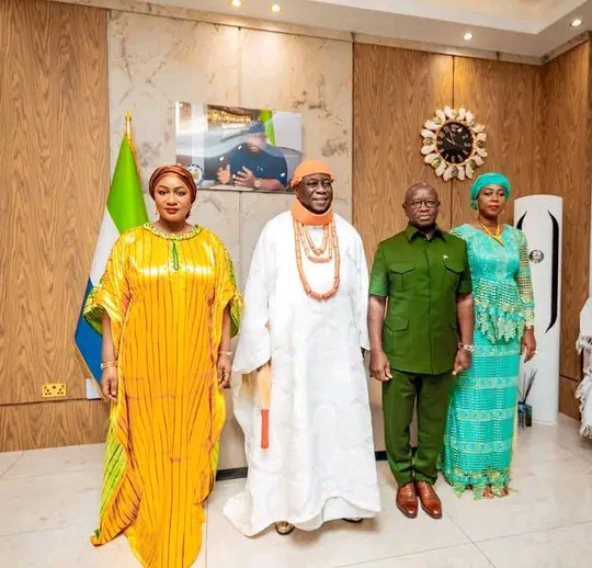 Sierra Leonean President Hosts Asagba of Asaba On Working Visit
