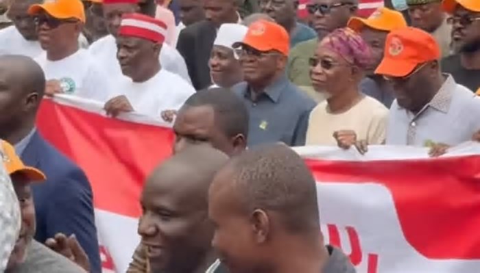 Atiku, Obi, Kwankwaso, Mark, Others Lead Save Democracy Protest