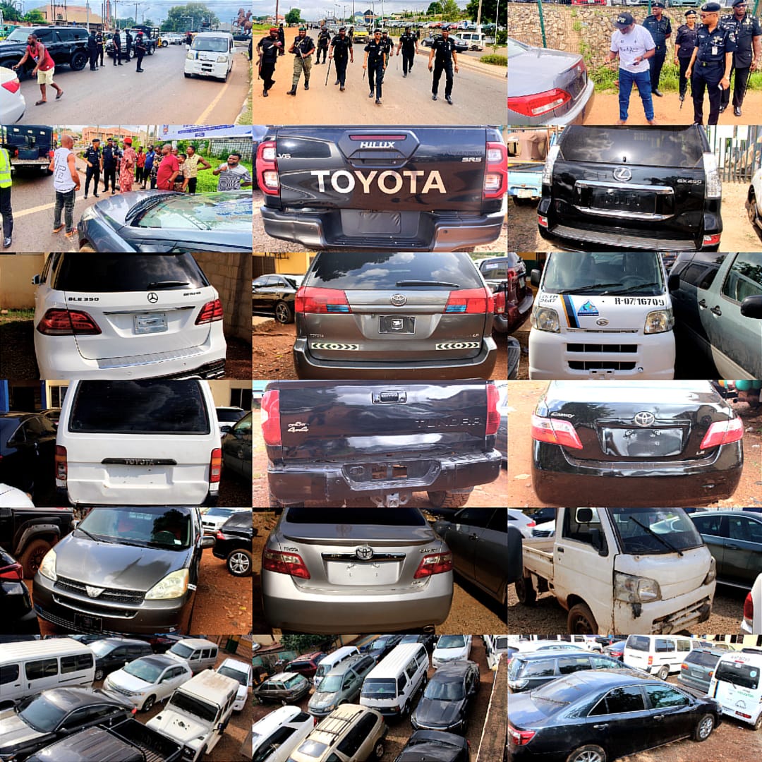 Enugu Police Command Impound 195 Vehicles