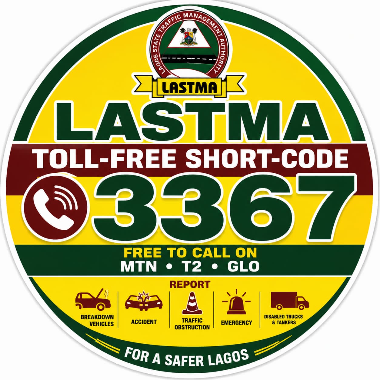 LASTMA Introduces New Toll-Free Emergency Hotline For Lagos Residents