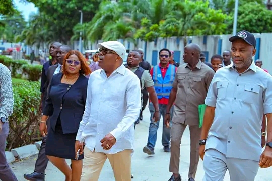Fubara On Exit Duty, Inspects Projects