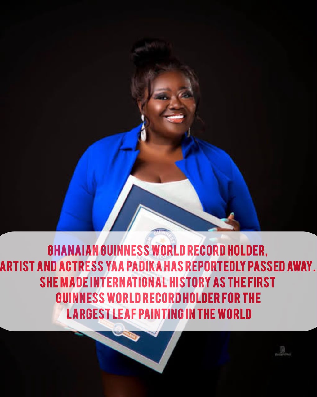Ghanaian Actress Yaa Padika Passes On