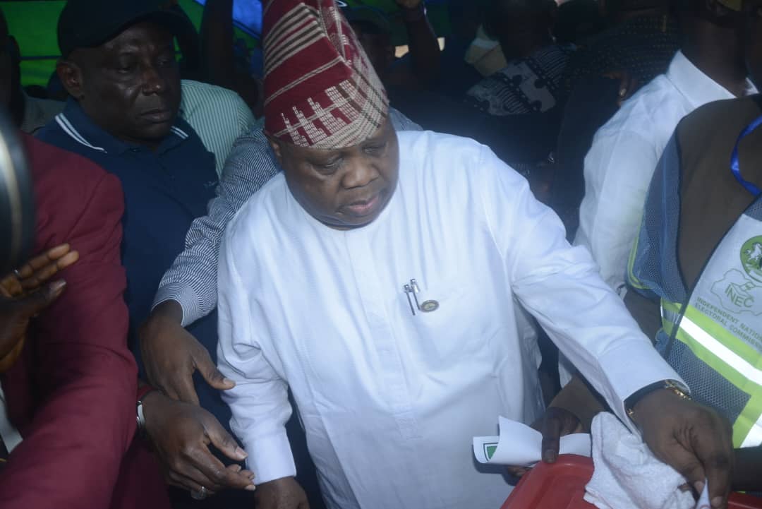 Osun 2026: Adeleke Votes, Alerts of APC's Plot To Rig