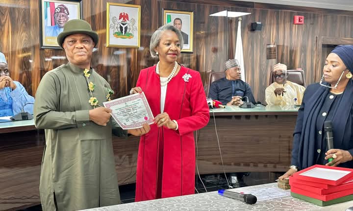 INEC Presents Certificates Of Return To Winners of June 20 Bye-Elections