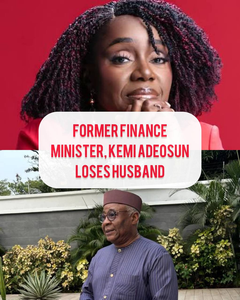 Former Finance Minister, Kemi Adeosun, loses husband