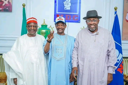 Dickson, Kwankwaso Receive Sen. Hassan Into NDC