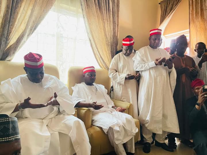 Kwankwaso Pays Condolence Visit To Family Of Murdered Army General, Rabe Abubakar, in Katsina