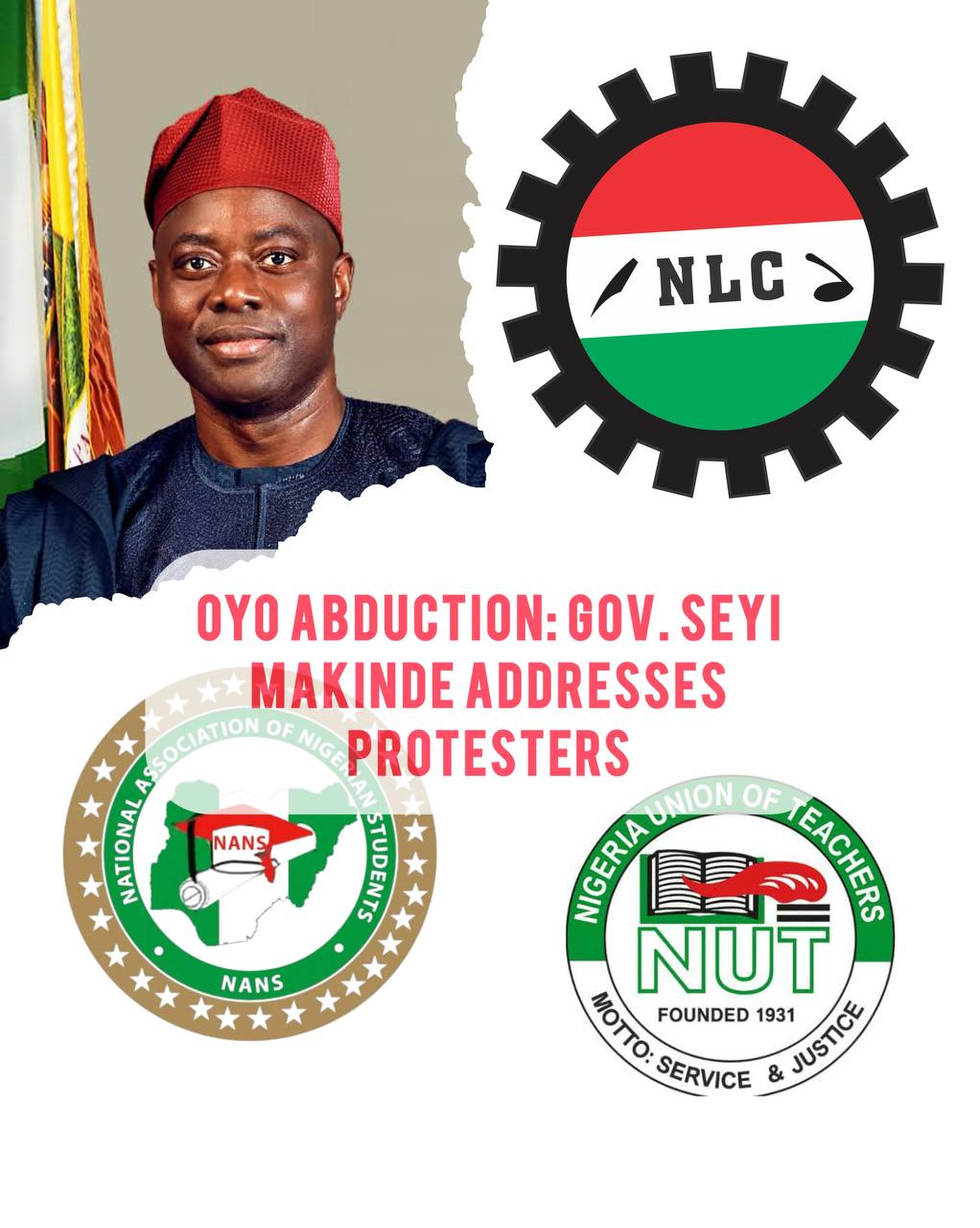 Makinde Speaks To Protesters, Says Not Time To Trade Blames