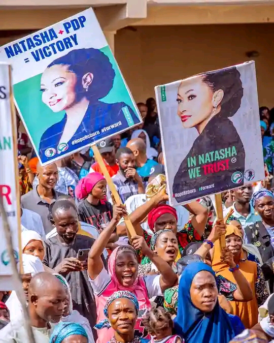 Natasha Celebrates Victory At PDP Primary Election In Kogi Central