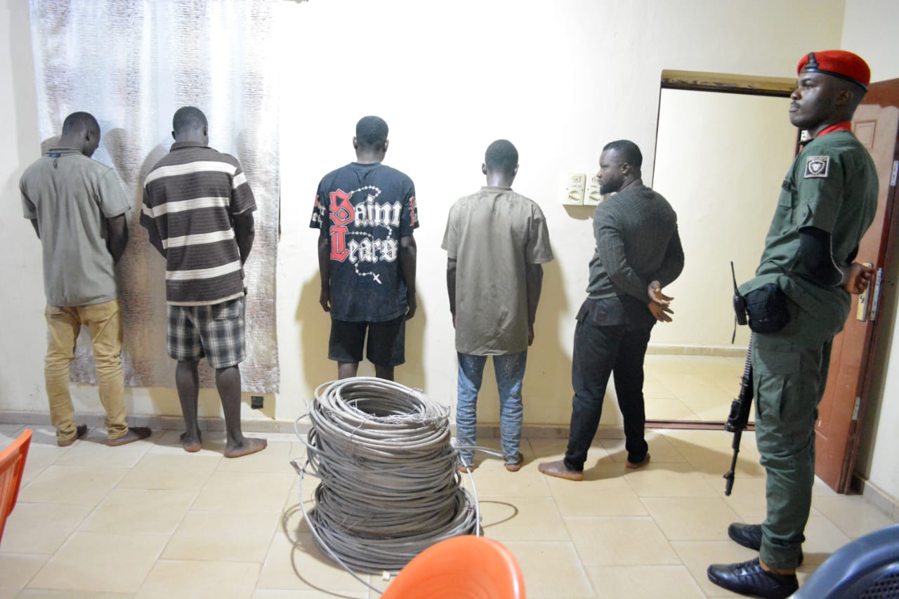 NSCDC Parades 5 Suspects For Vandalism