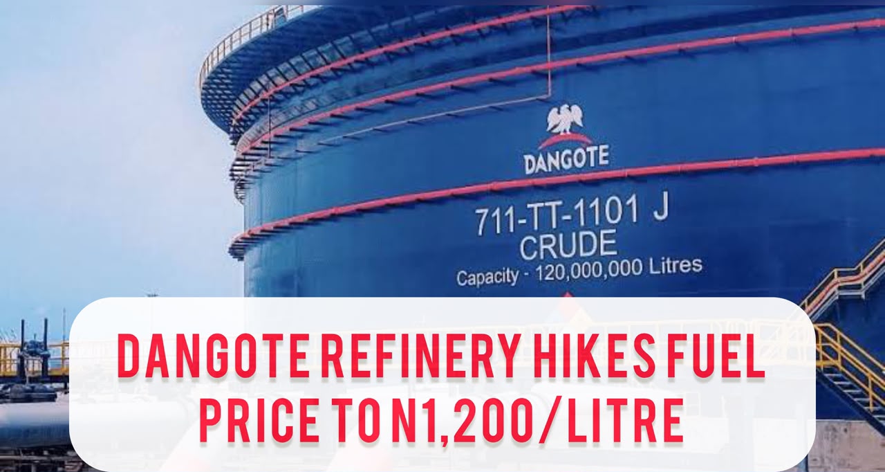 Dangote Refinery Increases Lifting Price Of Petrol To N1,200/Litre