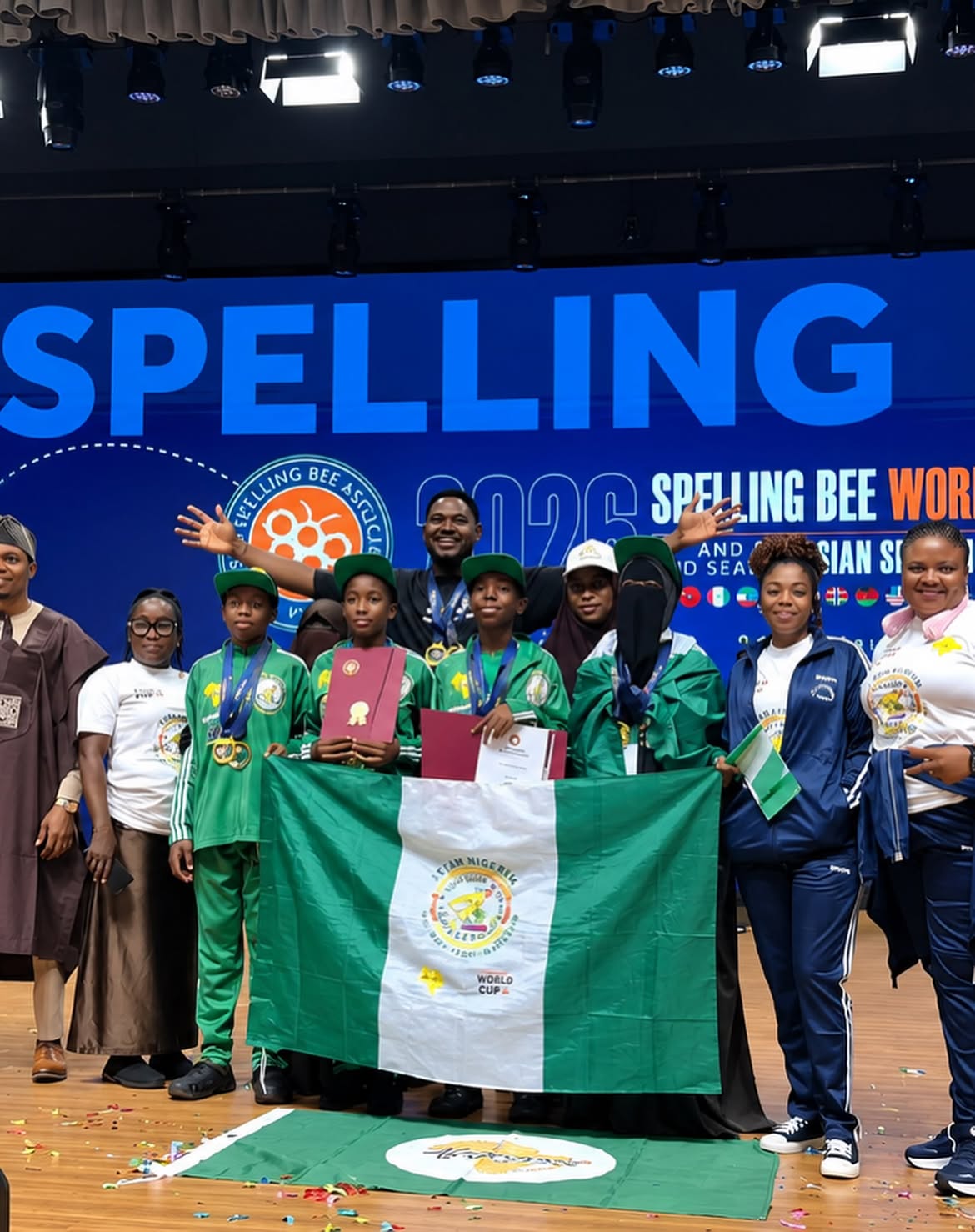 Nigerian Pupils Win Middle School 2026 Spelling Bee World Cup in China