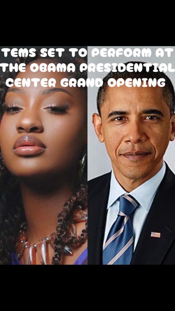 Nigerian Grammy Superstar Tems Performs At Obama Presidential Center Grand Opening Ceremony