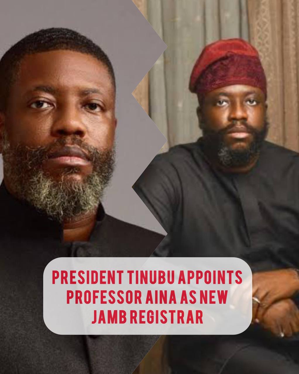 Tinubu Appoints Aina JAMB Registrar
