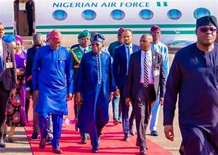 Tinubu Arrives Lagos After International Engagements