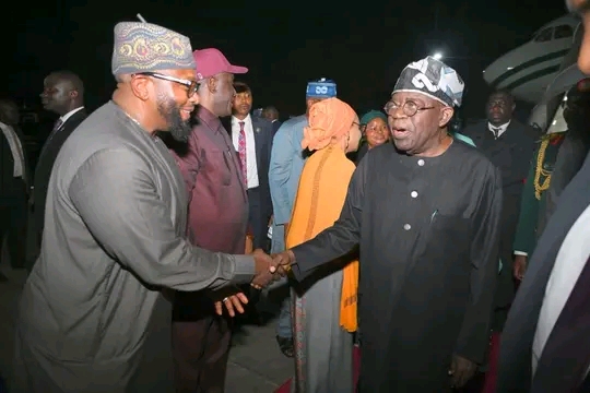 Tinubu Arrives Lagos For Eid-el-Fitr On Return From U.K.
