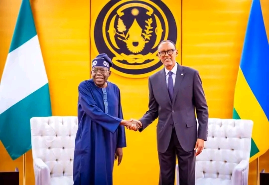 Tinubu Discusses Bilateral Trade Between Nigeria, Rwanda With Paul Kagame