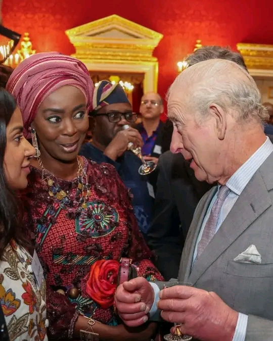 Toyin Saraki Shares Moment With King Charles In U.K.