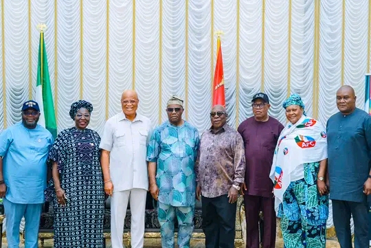 Gov Umo Eno Leads Delegation On Consultation With Akpabio