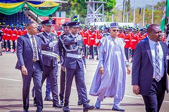 Shettima, Security Chiefs At The National Police Day In Abuja
